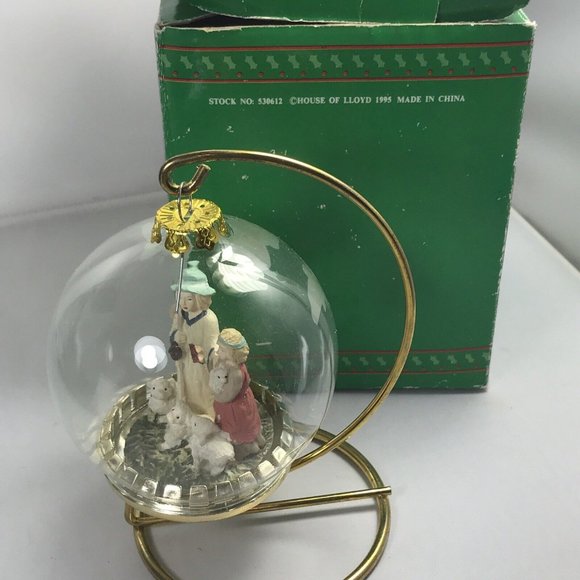 Vintage House Of Lloyd Christmas Around The World Shepherd Ornament With Stand - Picture 6 of 12